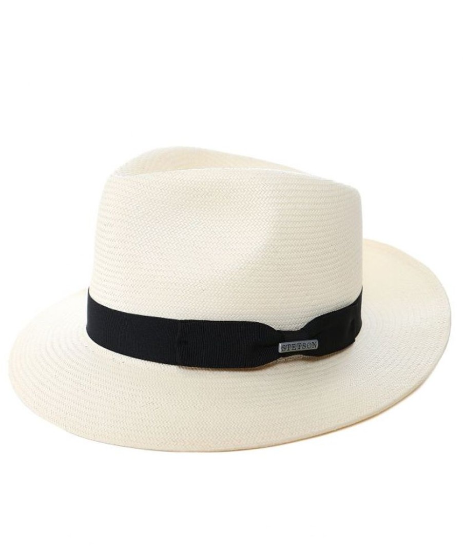 Men Stetson Hats | Stetson Cream Toyo Straw Traveller Fedora • Koartinklean